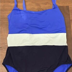 Athleta Blue (different shades of blue) One Piece Swimsuit